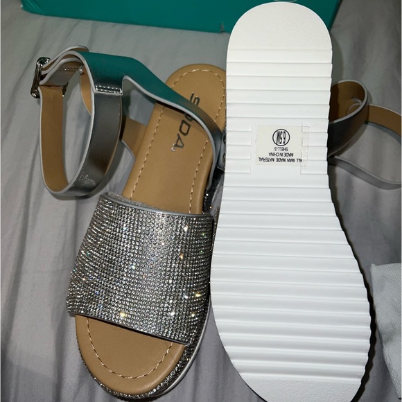 Rhinestone sparkly platform sandals - Picture 6 of 6